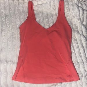 Pink Align waist length tank